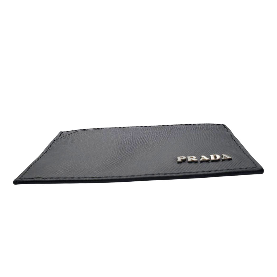 PRADA プラダ カードケース ブラック メンズ 【中古】