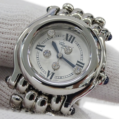 Chopard ショパール ハッピースポーツ 27/8250-23 レディース 腕時計 クオーツ QZ ステンレス ダイヤモンド 磨き済み【中古】