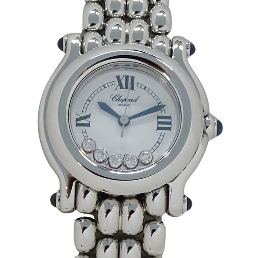 Chopard ショパール ハッピースポーツ 27/8250-23 レディース 腕時計 クオーツ QZ ステンレス ダイヤモンド 磨き済み【中古】