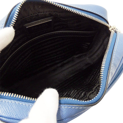 PRADA プラダ ショルダーバッグ ライトブルー 2VH170 レディース 【中古】