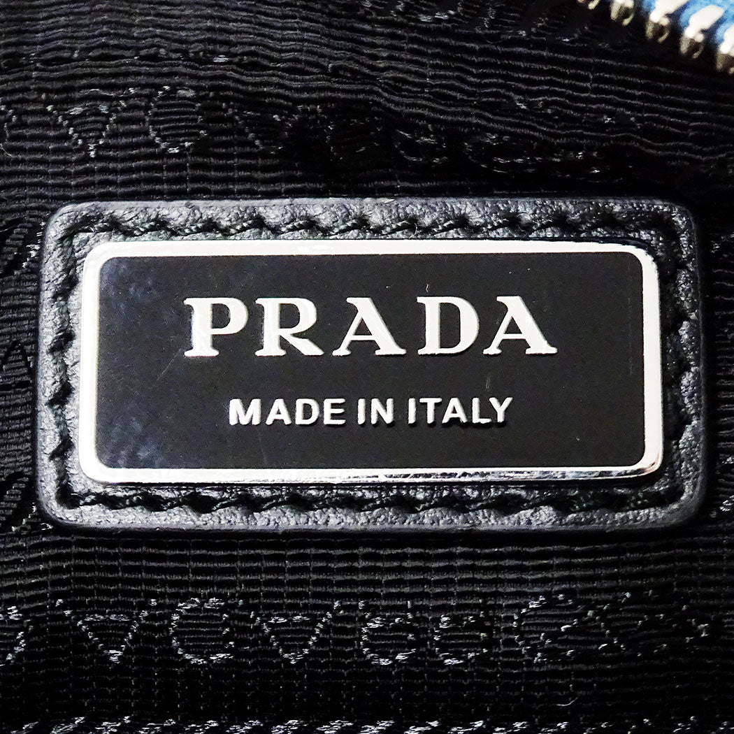 PRADA プラダ ショルダーバッグ ライトブルー 2VH170 レディース 【中古】
