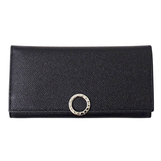 BVLGARI ブルガリ 長財布 ブルガリブルガリ ブラック 30412 レザー メンズ 【中古】