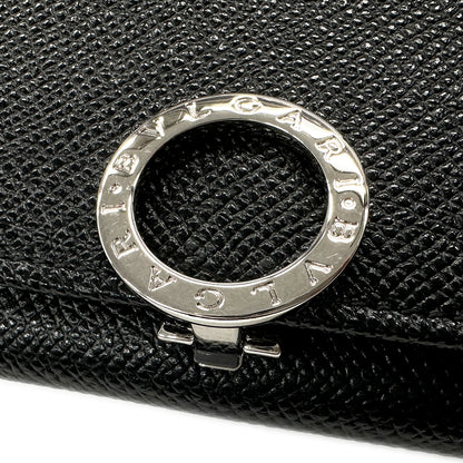 BVLGARI ブルガリ 長財布 ブルガリブルガリ ブラック 30412 レザー メンズ 【中古】