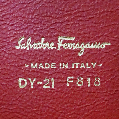 Ferragamo フェラガモ ハンドバッグ ガンチーニ カーキグリーン DY-21 F818 レザー レディース 【中古】