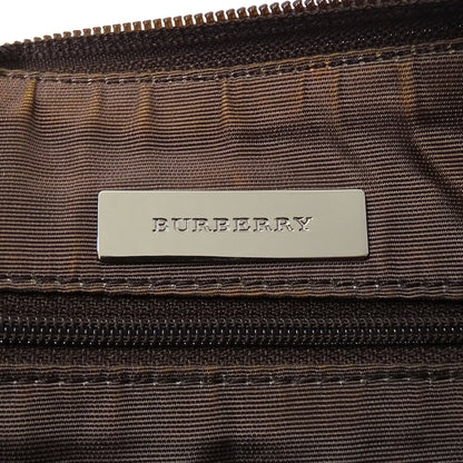 BURBERRY バーバリー ショルダーバッグ ベージュ ブラウン キャンバス レディース 【中古】