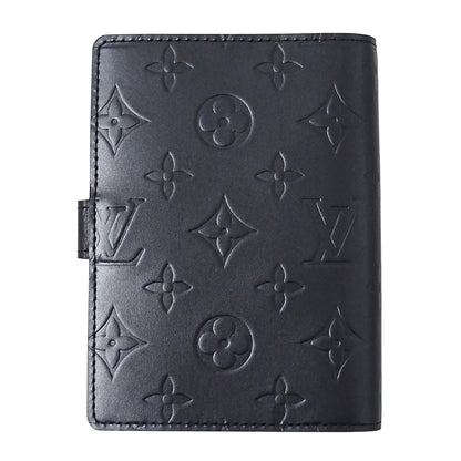 LOUIS VUITTON ルイ・ヴィトン アジェンダ PM 手帳カバー モノグラム マット ブルー レディース メンズ 【中古】
