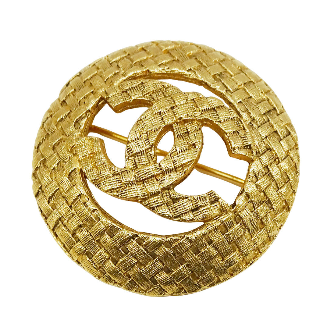 CHANEL シャネル ブローチ ゴールド レディース 【中古】