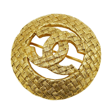 CHANEL シャネル ブローチ ゴールド レディース 【中古】