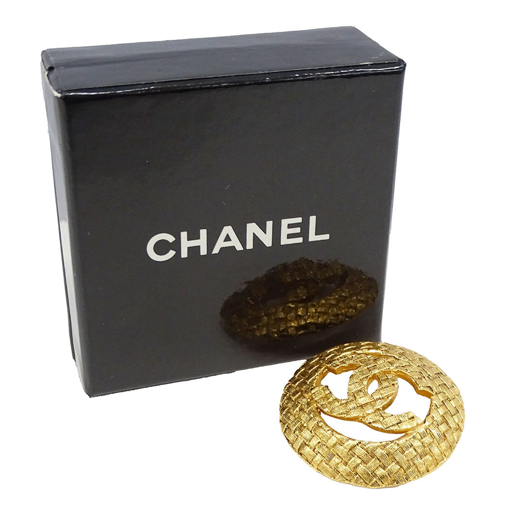CHANEL シャネル ブローチ ゴールド レディース 【中古】