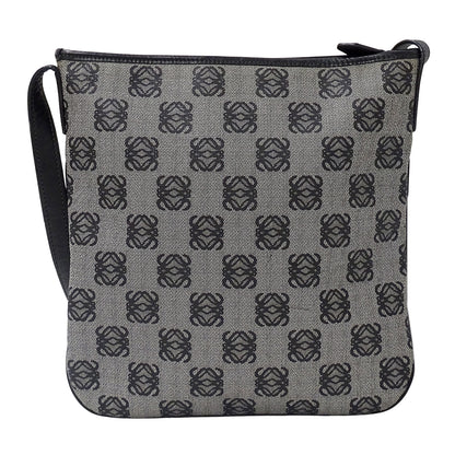 LOEWE ロエベ ショルダーバッグ グレー ブラック PVC レディース 【中古】