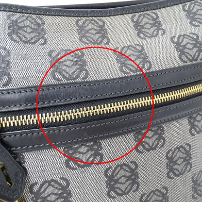 LOEWE ロエベ ショルダーバッグ グレー ブラック PVC レディース 【中古】