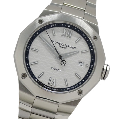 BAUME＆MERCIER ボーム＆メルシエ リビエラ M0A10829 メンズ 腕時計 デイト 自動巻き SS【中古】