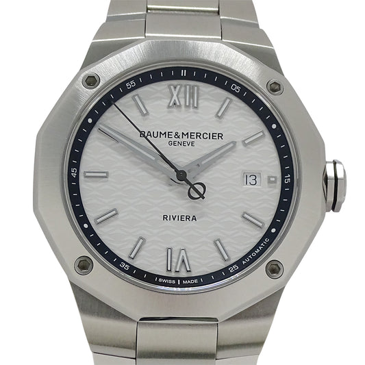 BAUME＆MERCIER ボーム＆メルシエ リビエラ M0A10829 メンズ 腕時計 デイト 自動巻き SS【中古】