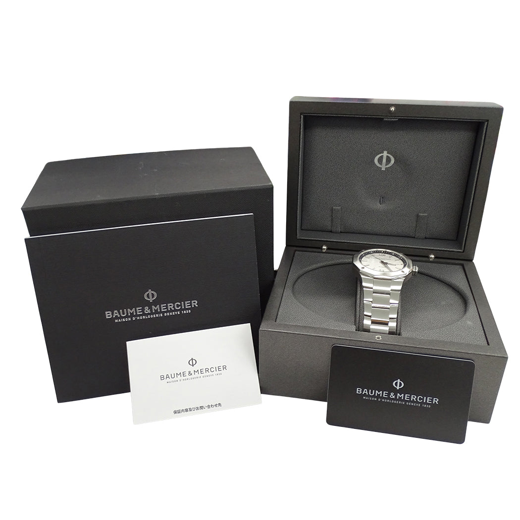 BAUME＆MERCIER ボーム＆メルシエ リビエラ M0A10829 メンズ 腕時計 デイト 自動巻き SS【中古】