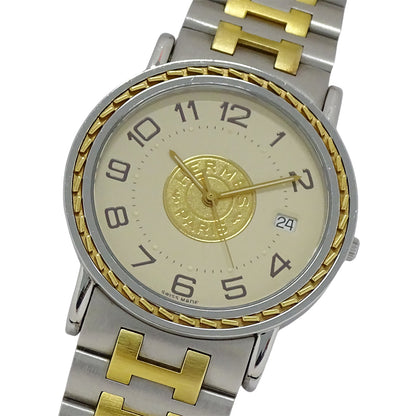 HERMES エルメス セリエ SE3.720 メンズ 腕時計 クオーツ QZ SS GP 【中古】
