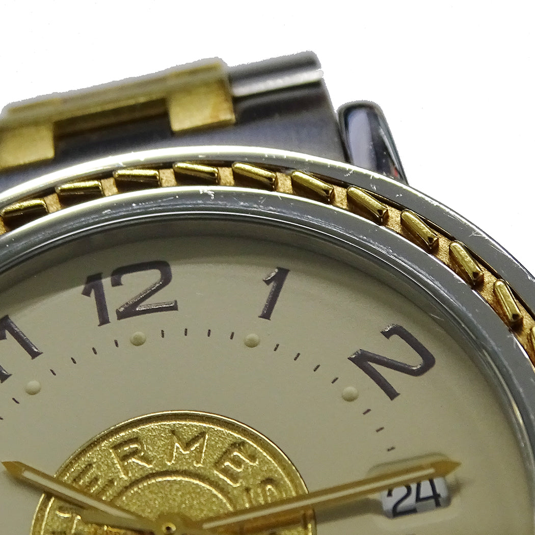 HERMES エルメス セリエ SE3.720 メンズ 腕時計 クオーツ QZ SS GP 【中古】
