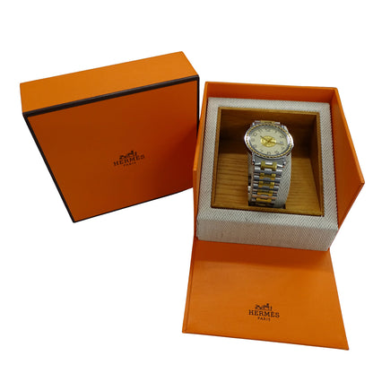 HERMES エルメス セリエ SE3.720 メンズ 腕時計 クオーツ QZ SS GP 【中古】