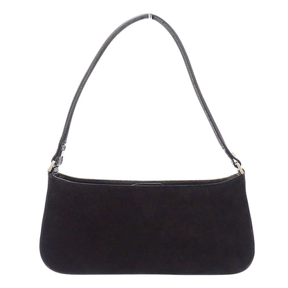 Ferragamo フェラガモ ショルダーバッグ ブラック EE-21 1235 スエード レディース 【中古】