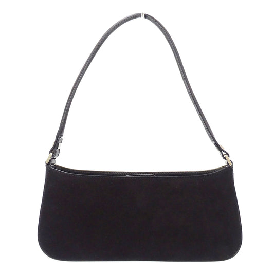 Ferragamo フェラガモ ショルダーバッグ ブラック EE-21 1235 スエード レディース 【中古】