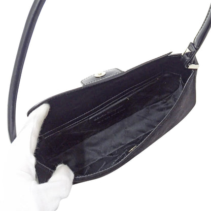 Ferragamo フェラガモ ショルダーバッグ ブラック EE-21 1235 スエード レディース 【中古】