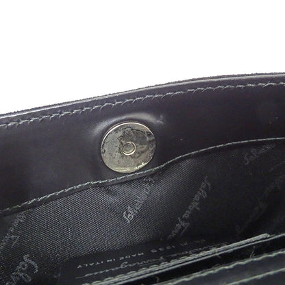 Ferragamo フェラガモ ショルダーバッグ ブラック EE-21 1235 スエード レディース 【中古】