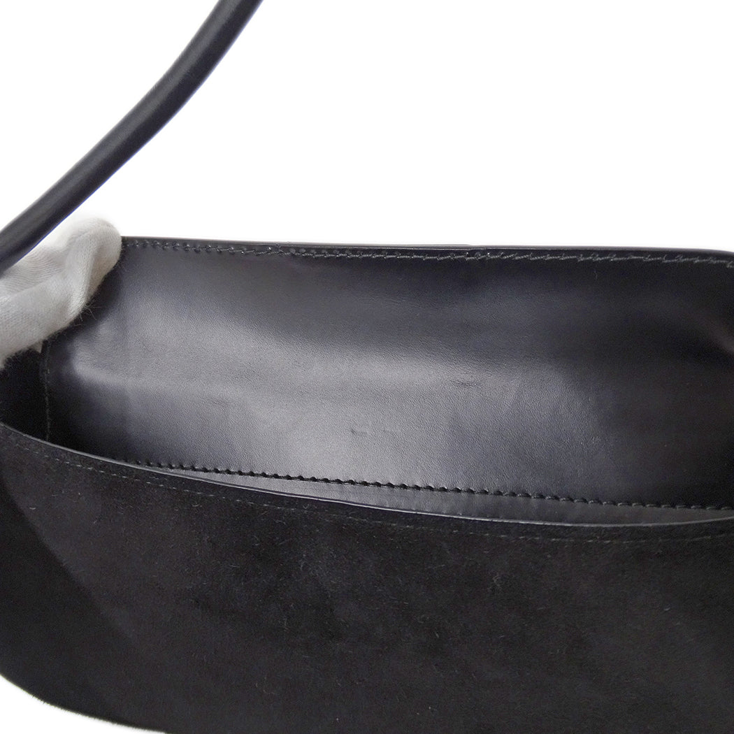 Ferragamo フェラガモ ショルダーバッグ ブラック EE-21 1235 スエード レディース 【中古】