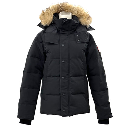 CANADA GOOSE カナダグース ウィンダム パーカ ダウンジャケット ブラック 3808MA フュージョンフィット ポリエステル メンズ S 【中古】