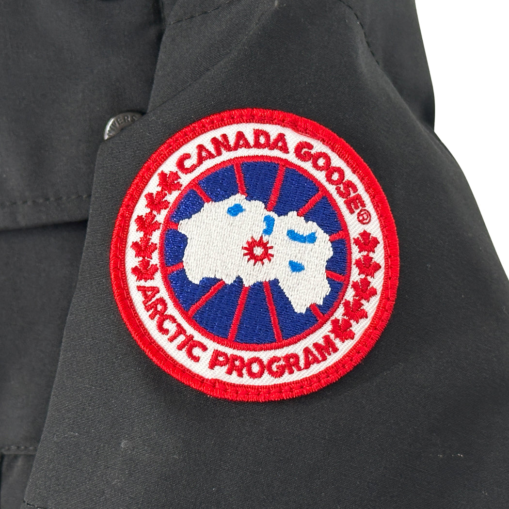 CANADA GOOSE カナダグース ウィンダム パーカ ダウンジャケット ブラック 3808MA フュージョンフィット ポリエステル メンズ S 【中古】