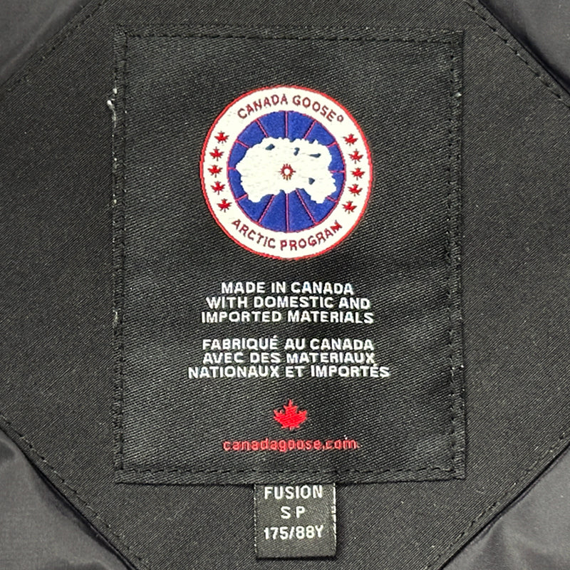 CANADA GOOSE カナダグース ウィンダム パーカ ダウンジャケット ブラック 3808MA フュージョンフィット ポリエステル メンズ S 【中古】