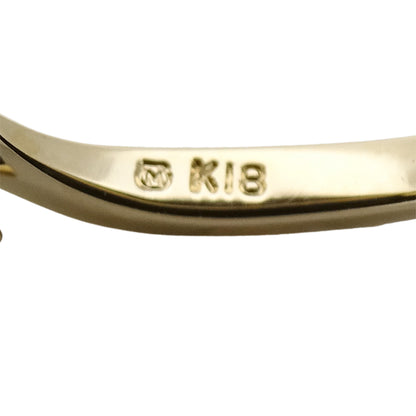 MIKIMOTO ミキモト リング 指輪 リボン K18 ダイヤモンド D0.11 約9号 レディース 磨き済み【中古】