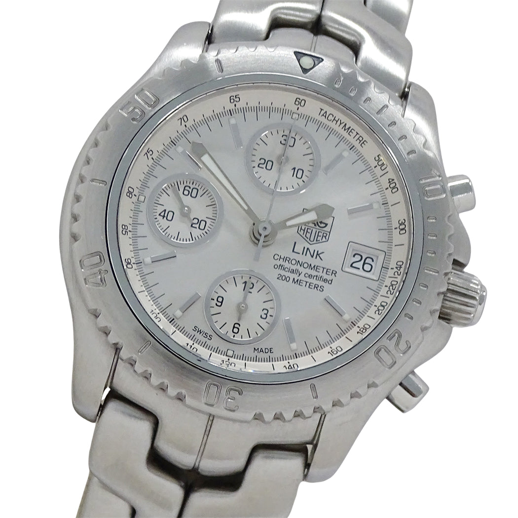 TAG Heuer タグホイヤー リンク CT5113 BA0550 メンズ 腕時計 クロノグラフ 自動巻き SS 磨き済み【中古】