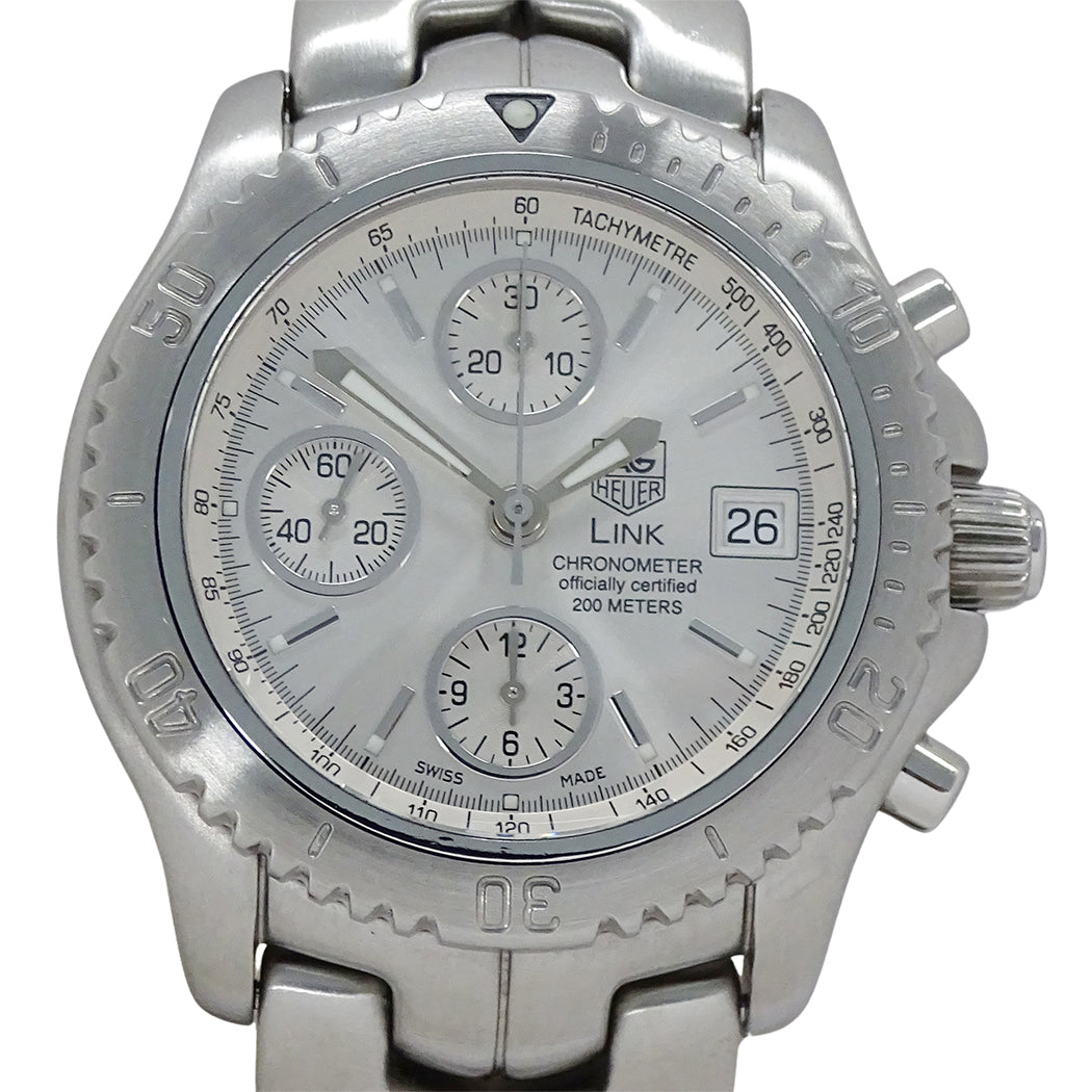 TAG Heuer タグホイヤー リンク CT5113 BA0550 メンズ 腕時計 クロノグラフ 自動巻き SS 磨き済み【中古】