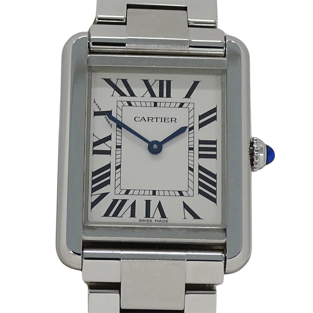 Cartier カルティエ タンクソロ SM W5200013 レディース 腕時計 クオーツ QZ ステンレス 磨き済み【中古】