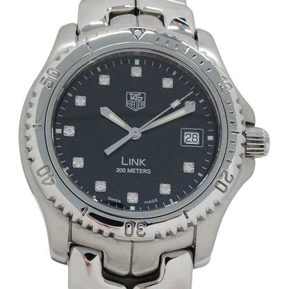 TAG Heuer タグホイヤー リンク WT111R BA0551 メンズ 腕時計 11Pダイヤモンド デイト クオーツ SS 磨き済み【中古】