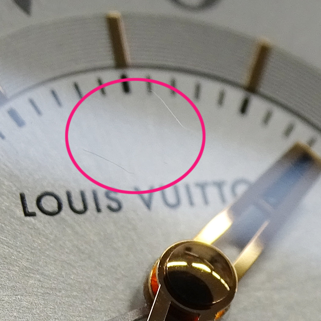 LOUIS VUITTON ルイ・ヴィトン タンブール ムーンデュアルタイム QA104 レディース 腕時計 クオーツ SS 磨き済み【中古】