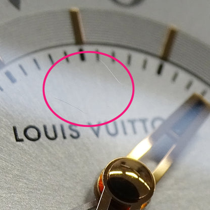 LOUIS VUITTON ルイ・ヴィトン タンブール ムーンデュアルタイム QA104 レディース 腕時計 クオーツ SS 磨き済み【中古】