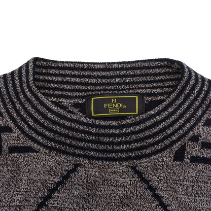 FENDI フェンディ セーター トップス ブラウン アクリル レディース メンズ 【中古】