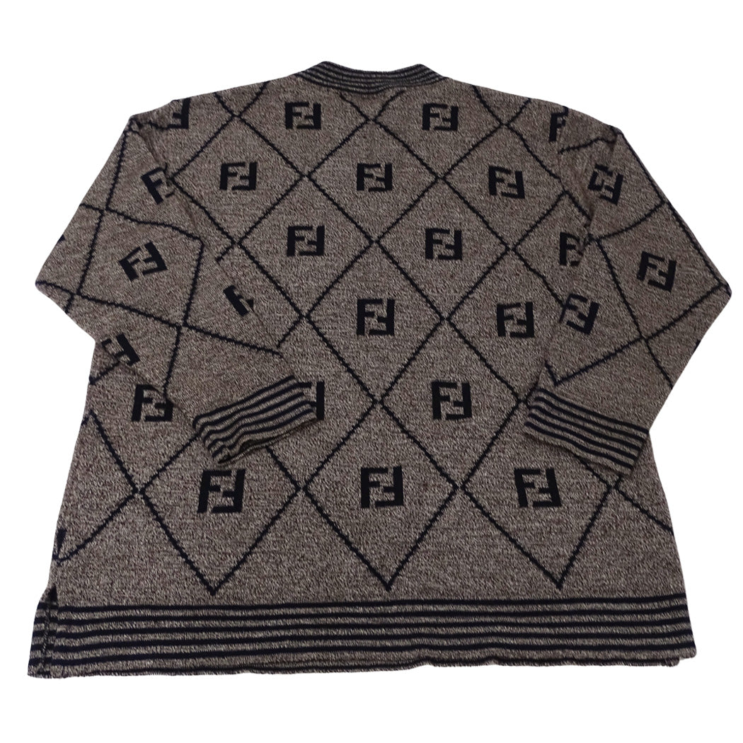 FENDI フェンディ セーター トップス ブラウン アクリル レディース メンズ 【中古】
