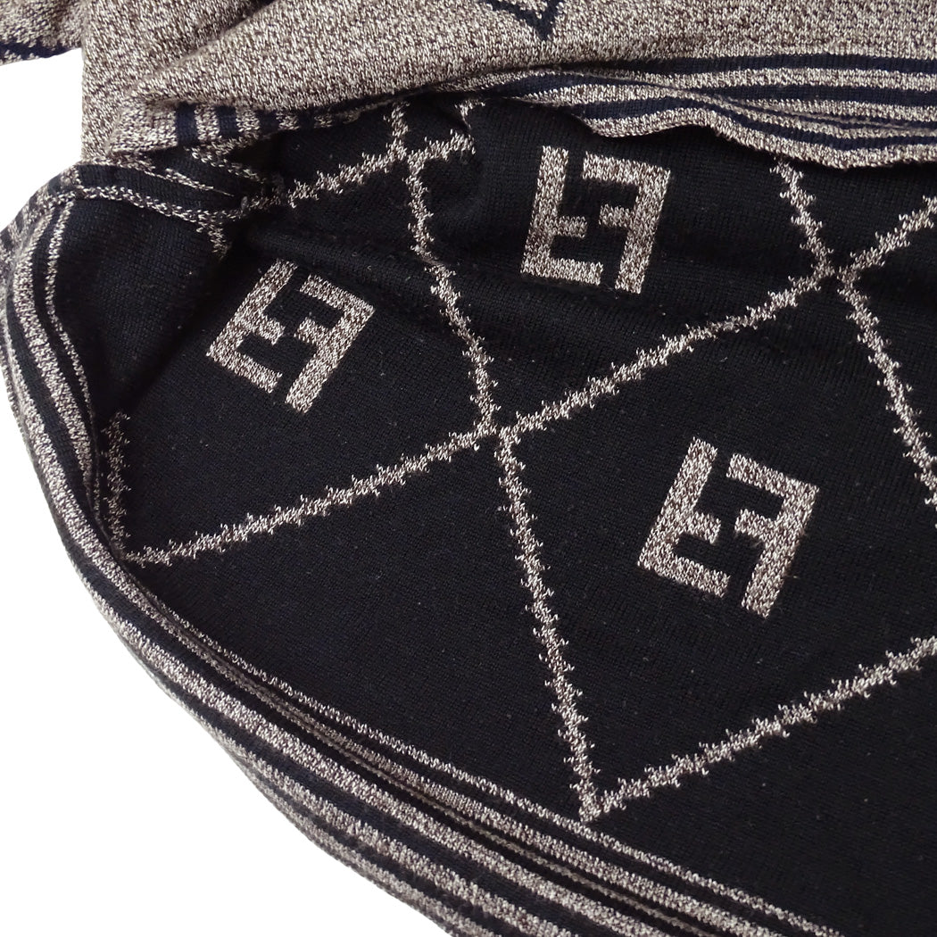 FENDI フェンディ セーター トップス ブラウン アクリル レディース メンズ 【中古】