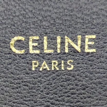CELINE セリーヌ ショルダーバッグ トリオラージ ブラック レザー レディース 【中古】