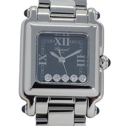 Chopard ショパール ハッピースポーツ スクエア 27/8893-23 レディース 腕時計 クオーツ QZ ステンレス ダイヤモンド 磨き済み【中古】