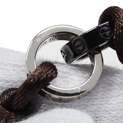 Cartier カルティエ ベビーラブ LOVE ブレスレット 750WG 4Pダイヤモンド セラミック レディース 【中古】