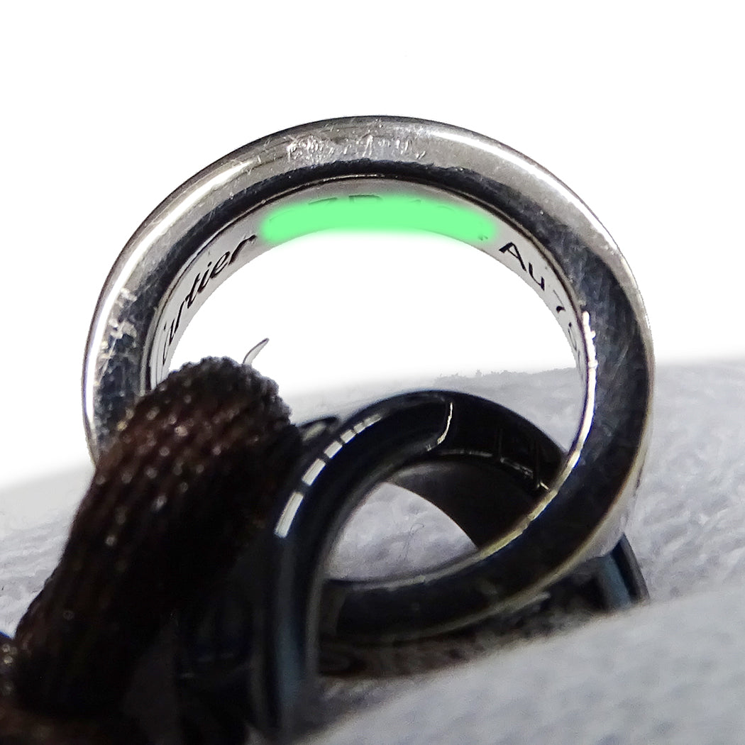 Cartier カルティエ ベビーラブ LOVE ブレスレット 750WG 4Pダイヤモンド セラミック レディース 【中古】