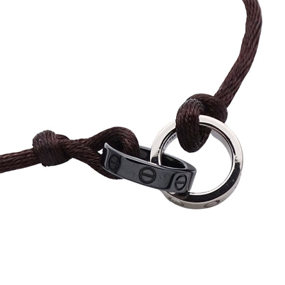 Cartier カルティエ ベビーラブ LOVE ブレスレット 750WG 4Pダイヤモンド セラミック レディース 【中古】