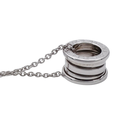 BVLGARI ブルガリ B-zero1 ビーゼロワン ネックレス 750WG レディース 磨き済み【中古】