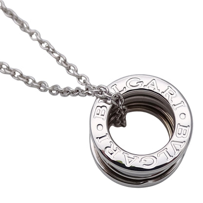 BVLGARI ブルガリ B-zero1 ビーゼロワン ネックレス 750WG レディース 磨き済み【中古】