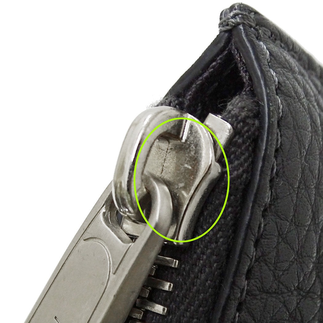 FENDI フェンディ クラッチ・セカンドバッグ チャコールグレー レザー レディース メンズ 【中古】