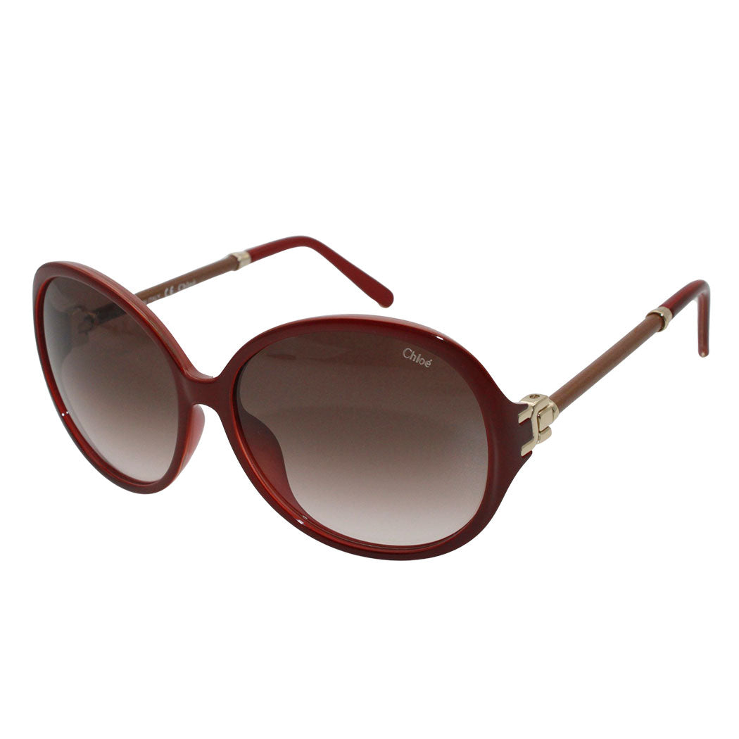 Chloe クロエ サングラス ブラウン CE639SL レディース 【中古】