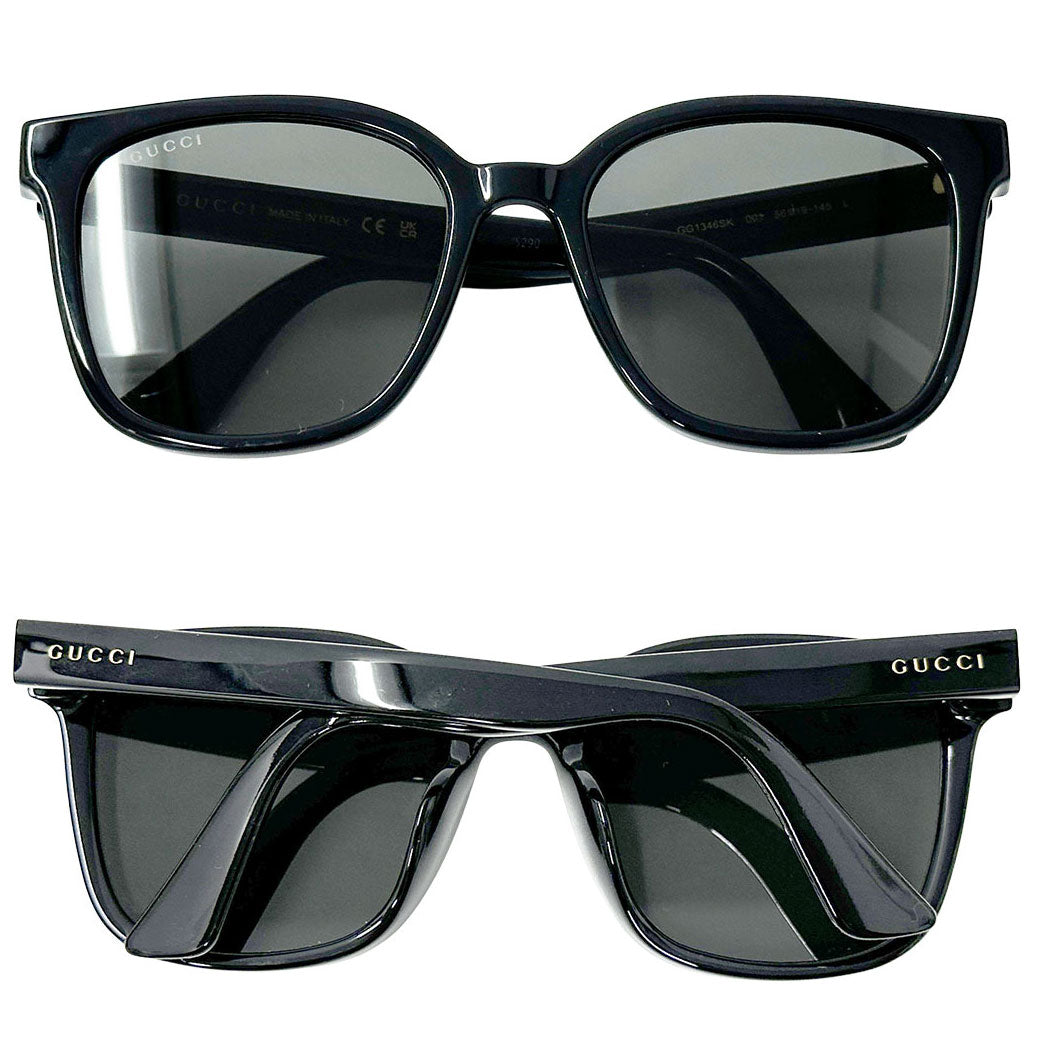 GUCCI グッチ サングラス ブラック GG1346SK アセテート メンズ 【中古】