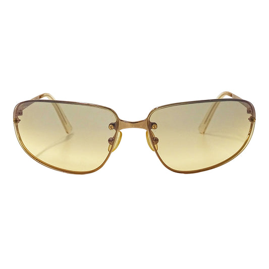 PRADA プラダ サングラス ゴールド ベージュ SPR56D メンズ 【中古】